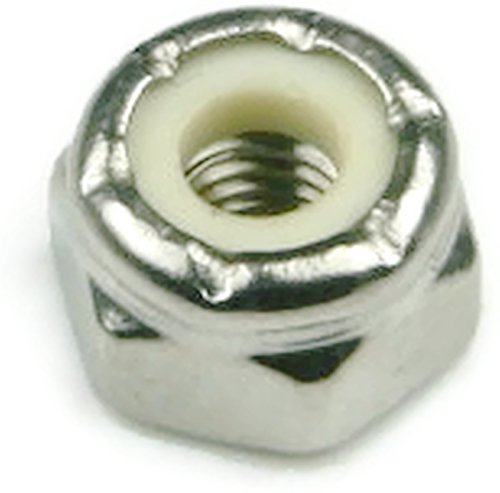 Waxed Nylon Insert Lock Nuts 5 16-24 18-8 Stainless Steel Hex Nylock 25 Pieces