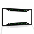 Metal Insert License Plate Frame Green Airman Wings Weatherproof Car Accessories Black 4 Holes Solid Universal Fit For Us And 