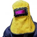 Solar Auto Darkening Filter Lens Welder Leather Hood Welding Helmet Mask New 
