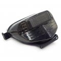 Httmt Mt186-sk Smoke Led Tail Light Brake With Integrated Turn Signals Indicators Compatible Suzuk 2001-2003 Gsx-r600 2000-2003