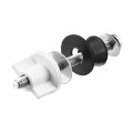Uxcell 4 Set Toilet Seat Hinge Bolts Kit Screws Replacement With Plastic Nuts And Rubber Washers Stainless For Fixing The Top