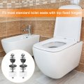 Uxcell 4 Set Toilet Seat Hinge Bolts Kit Screws Replacement With Plastic Nuts And Rubber Washers Stainless For Fixing The Top