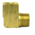 Tectran 115-b Elbow Brass 90 Degree Street Extruded 1 4 Pipe Thread Pack Of 10 