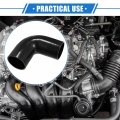 Vekauto 90 Degree Elbow Coupler Silicone Hose 70mm 2 76 Id 125mm Length Intercooler Tube Universal For Car Engine Durable Black