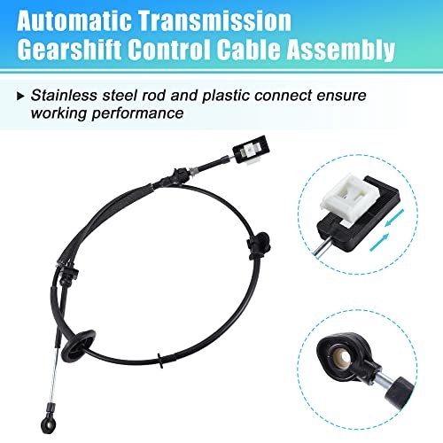 Automatic Transmission Gear Shifter Cable Ford F250 F350 F450 F550 99-04 For Excursion 00-05 W O Power Take Off Auto Trans