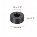 Uxcell Nylon Round Spacer Washer 3 2mm Id 7mm Od 3mm Height For M3 Screws Black 100pcs