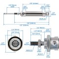 Baomain Air Cylinder Ma 25a 50 25mm Bore 50mm Stroke Single Rod Double Acting Stainless Steel Mini Pneumatic