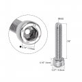 Uxcell 8-32x7 8 Hex Socket Head Cap Screw Bolts 304 Stainless Steel Polished 25pcs