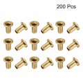 Uxcell Hollow Rivet 2 5mm X Through Hole Copper Rivets Grommets Double-sided Circuit Board Pcb 200pcs