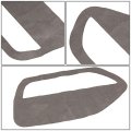 Auto Dynasty Pair Front Door Panels Card Armrest Leather Cover Part Compatible With Ford Mustang 05-09