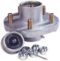 Super Lube Hub Kit 81020 4 Stud350 Lbs Capacity 1 1 16 In Inner And Outer Bearing Painted Finish 