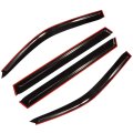 Window Visors For 2001 2007 Toyota Highlander Smoke Tinted Acrylic Wind Deflectors 4 Piece Set Tape On Installation Front And 