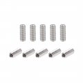 Uxcell 100pcs M3x8mm Internal Hex Socket Set Grub Screws Flat Point 304 Stainless Steel Screw