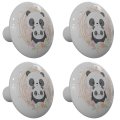 Gotham Decor Set Of 4 Mother And Baby Panda Hug Drawer Knobs 