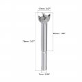 Uxcell Forstner Drill Bits 17mm Tungsten Carbide Wood Hole Saw Auger Opener Woodworking Hinge Drilling Boring Bit Cutter Gray