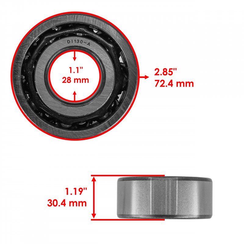 Front Differential Gearcase Big Pinion Bearing For Polaris Ranger Crew Xp 900 Rzr Sportsman And Ace Models