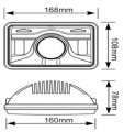 Lantsun 4x6 Inch Led Headlights Replacement Searlights H4651 H4652 H4656 H4666 H6545 For Gmc F Ord Trucks Pack Of 1 Led6456
