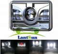 Lantsun 4x6 Inch Led Headlights Replacement Searlights H4651 H4652 H4656 H4666 H6545 For Gmc F Ord Trucks Pack Of 1 Led6456
