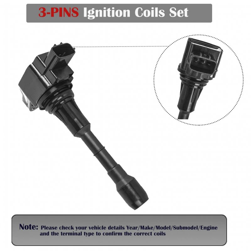 Set Of 6 Ignition Coil Fits For 3 5l V6 Nissan Altima Maxima Murano Pathfinder Quest Infiniti G35 Ex35 Fx35 2007 2008 2009 2010