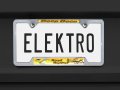 Road Runner Open Chrome License Plate Frame