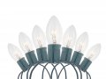 Creative Hobbies 25 Pack C9 Christmas Replacement Light Bulbs Steady Burning 7 Watt Extended Life Nickel Plated E17 Base Great
