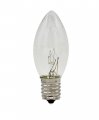 Creative Hobbies 25 Pack C9 Christmas Replacement Light Bulbs Steady Burning 7 Watt Extended Life Nickel Plated E17 Base Great