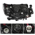 Left Side Headlight Assembly Chrome Housing Replacement Forester 2006 2007 2008 For 84001sa471