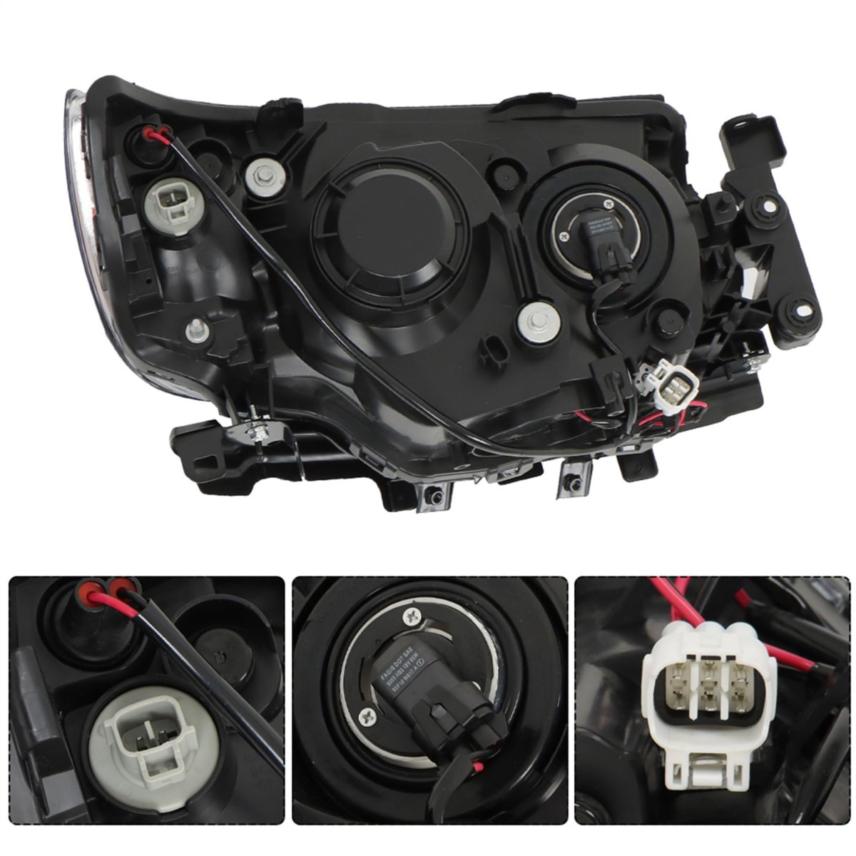 Left Side Headlight Assembly Chrome Housing Replacement Forester 2006 2007 2008 For 84001sa471