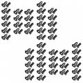 Caltric 50 Fender Rivet Clips With Tool Polaris Compatible Honda 90653-hc4-900 21075686