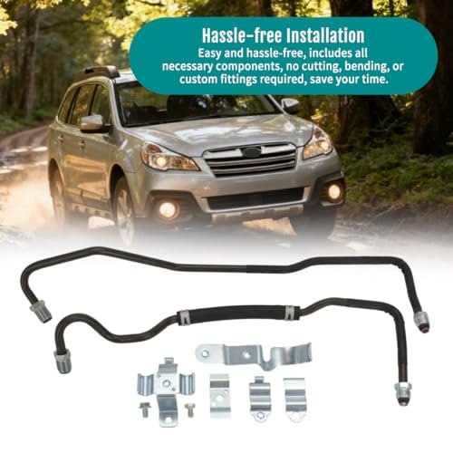 Power Steering Line Hose For 2010 2014 Subaru Legacy Outback Replaces 34190aj000 Direct Fit Hydraulic Pressure Assembly