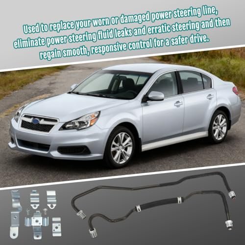 Power Steering Line Hose For 2010 2014 Subaru Legacy Outback Replaces 34190aj000 Direct Fit Hydraulic Pressure Assembly