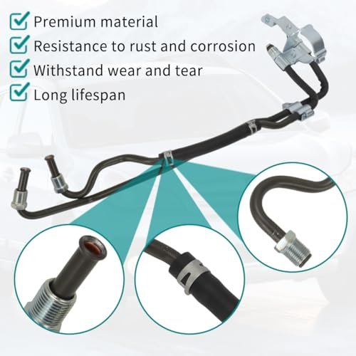 Power Steering Line Hose For 2010 2014 Subaru Legacy Outback Replaces 34190aj000 Direct Fit Hydraulic Pressure Assembly