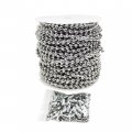 Hfs R Ball Chain 3 16 Stainless Steel 100 Feet Spool With Clasps For Vertical Window Blinds Plumbing And Other Diy Applications 