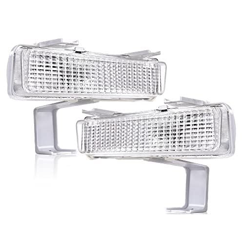 Front Bumper Side Marker Turn Signal Light Assembly For Chevy 85-90 Caprice Base 80-90 Classic 80-85 Impala Pontiac 83-86