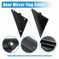 X Autohaux 1 Pair Car Gloss Black Door Mirror Flag Cover For Fiat 500 2012-2019 High Trim 1sh17kx7aa 1sh16kxaa Left Driver
