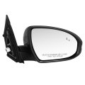 Auto Dynasty Hy1320231 Side Door Power Mirror With Heated Glass Blind Spot Signal For Tucson 2016-2018 Driver Left Paint To