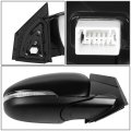 Auto Dynasty Hy1320231 Side Door Power Mirror With Heated Glass Blind Spot Signal For Tucson 2016-2018 Driver Left Paint To