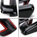 Glossy Black Mirror Cover Caps For 2021 2022 2023 2024 2025 Ford F150 With Turn Signal Model 2 Piece Set Self Adhesive Abs 