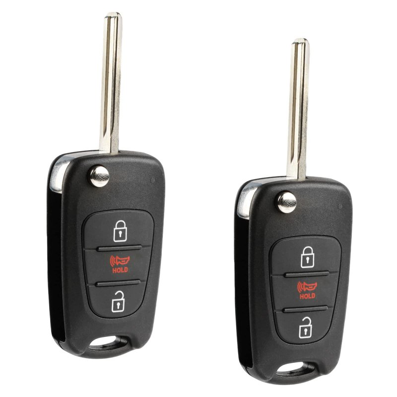 Flip Key Fob Control 3btn For Kia Soul Sportage Nyoseksam11atx Set Of 2 With Electronics And Battery
