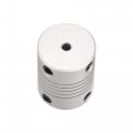 Uxcell 3mm To 6mm Aluminum Alloy Shaft Coupling Flexible Coupler Motor Connector Joint L25xd19 Silver