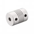 Uxcell 3mm To 6mm Aluminum Alloy Shaft Coupling Flexible Coupler Motor Connector Joint L25xd19 Silver