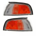 Partomotive For 97-01 Mirage Sedan 4-door Corner Turn Signal Park Light Lamp Assembly Set Pair 