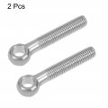 Uxcell M14 X 80mm Machinery Shoulder Swing Lifting Eye Bolt 304 Stainless Steel 2pcs