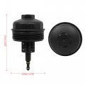 X Autohaux Black Oil Filter Cap Cover 11421744000 Replacement For Bmw E88 E90 E60 E63 E65 F10 F01 X5 X6