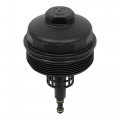 X Autohaux Black Oil Filter Cap Cover 11421744000 Replacement For Bmw E88 E90 E60 E63 E65 F10 F01 X5 X6