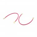 Uxcell 6pcs Rose Red Battery Wire Power Transfer Cable Dc 12v For Car
