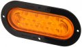 Grote 53623 Supernova Oval Led Stop Tail Turn Light Black Theft-resistant Flange Auxiliary 