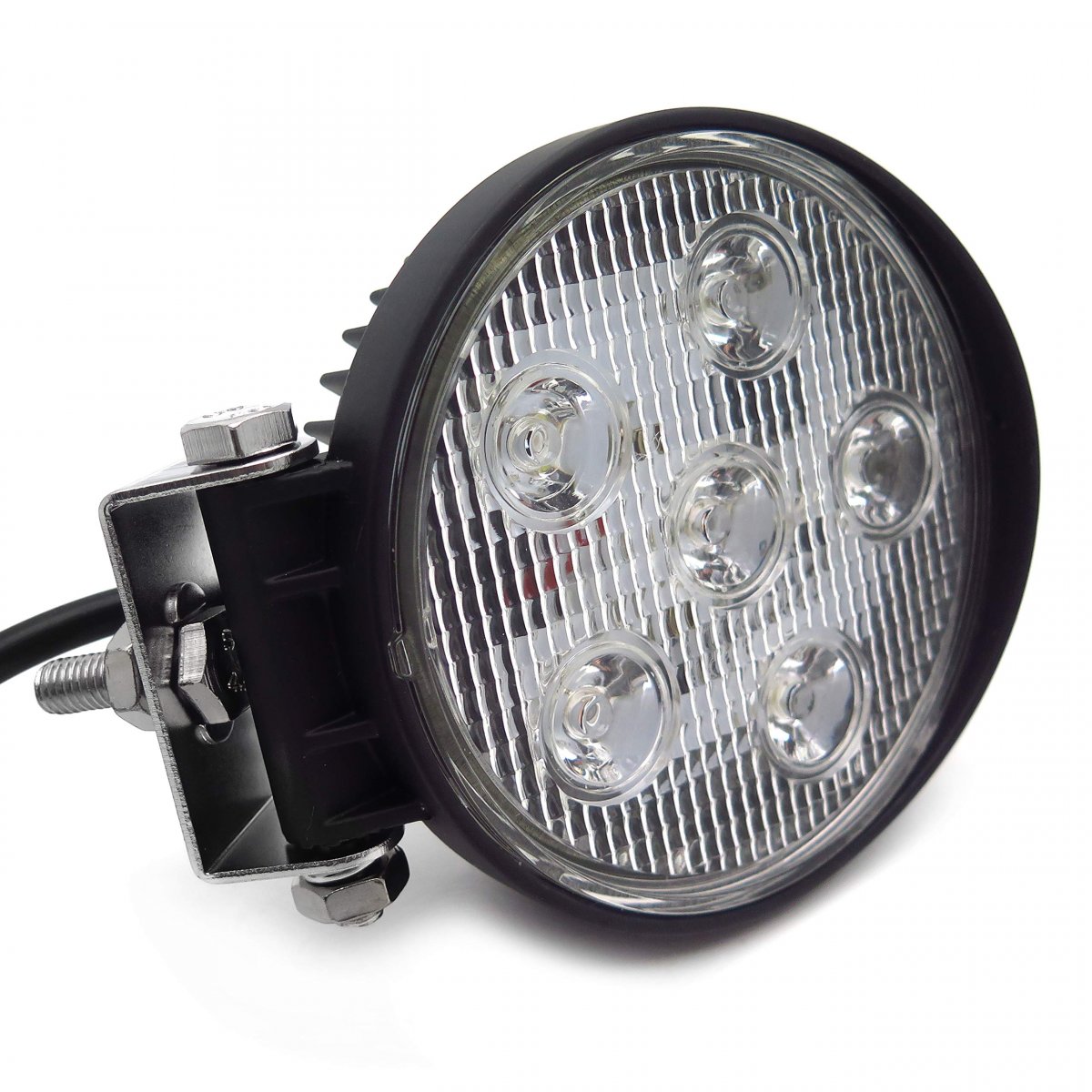 Httmt Mt371-028- Round 18w Spot Beam Led Off Road Work6 Light 12v 24v Universal Use Suv Car Truck Boat