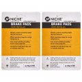 Niche Brake Pad Set For Yamaha Yzf600r Fzr600 Fzr1000 1fk-w0046-01 3xf-w0045-50 Front Rear Semi-metallic 2 Pack