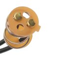 Light Socket With 1 Male Connector8 In Harness Length 1 Terminal 2 Terminals Wires Alx-pau-si-s-24-cla1 Black Standard Style 